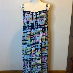 Torrid Blue and Purple Sleeveless Maxi Dress